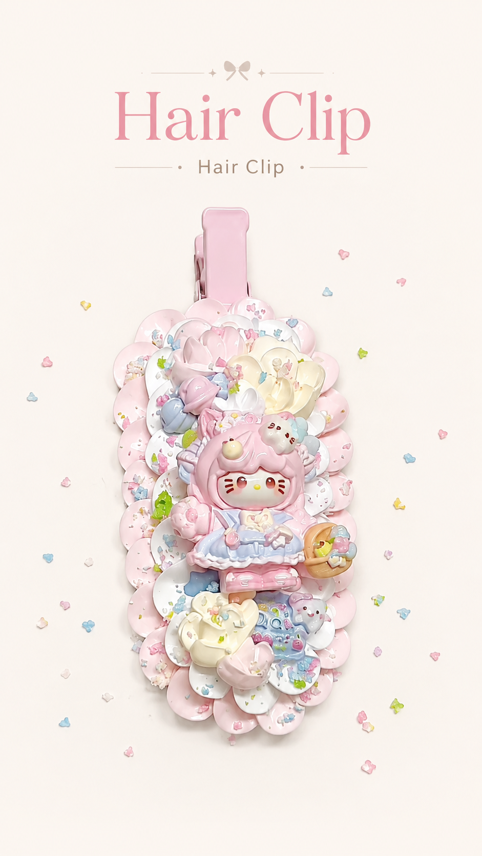 Custom Decoden Hair Clip