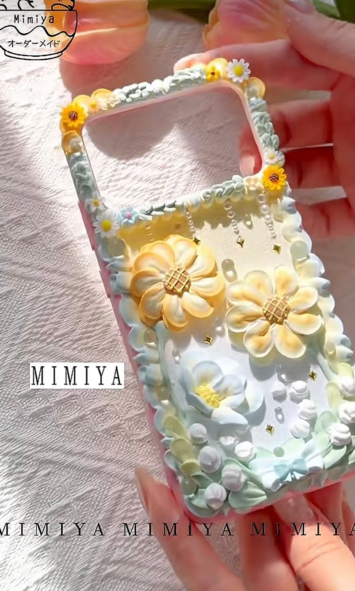 【Bea Bay】Sunflower Daisy Decoden Phone Case (Custom Order)