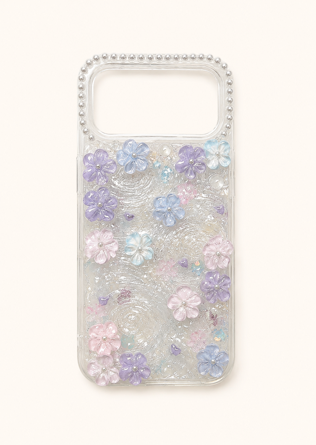 Clear Floral Phone Case
