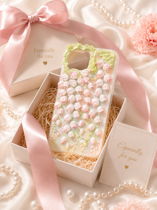 Full Coverage Lily of the Valley Decoden Phone Case